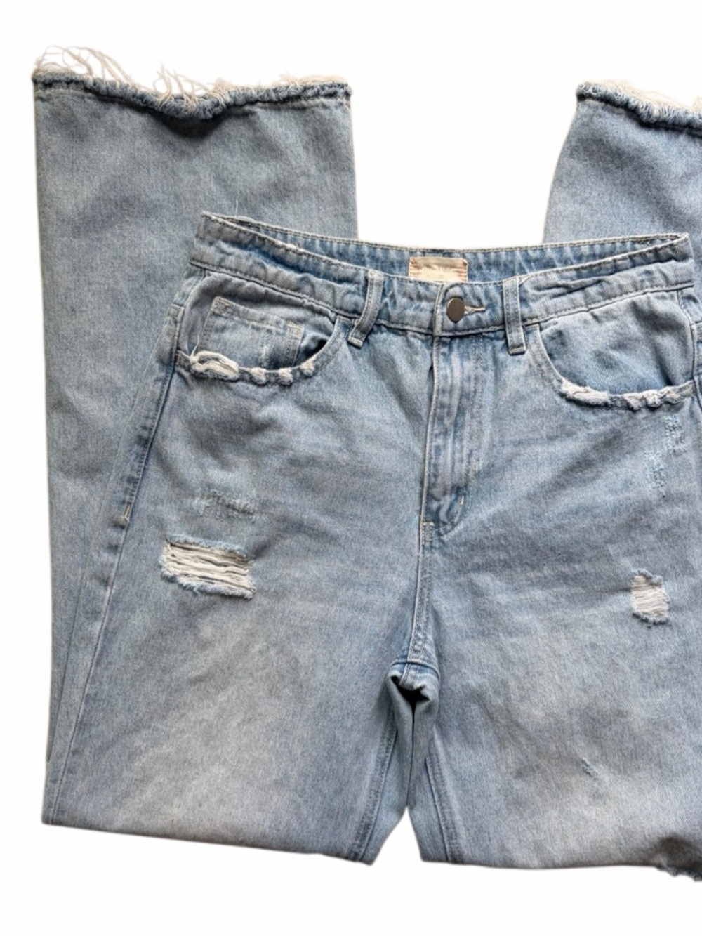 Altar'd State Straight Leg Jeans Light Wash Size 28